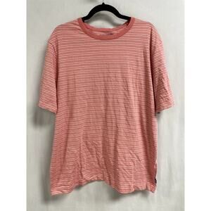 VINEYARD VINES Men's Short Sleeve Striped Tee Crewneck Pima Cotton Peach XL